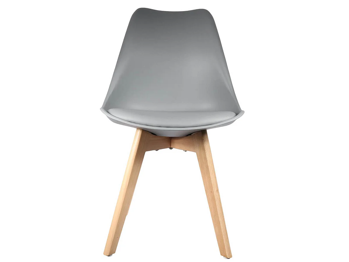 MEDALINE - Lot de 2 Chaises Scandinaves Grises