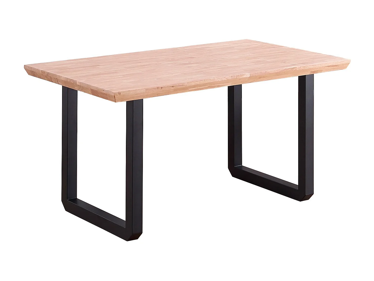 Eettafel, Rome Model, 150x90x77 cm, Metalen benen, Eik, Noordse stijl