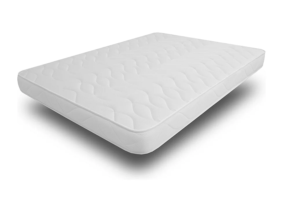 Ensemble Matelas mousse ECO - 160x200 et 2 Oreillers 50x70 - mousse et Sommier blanc