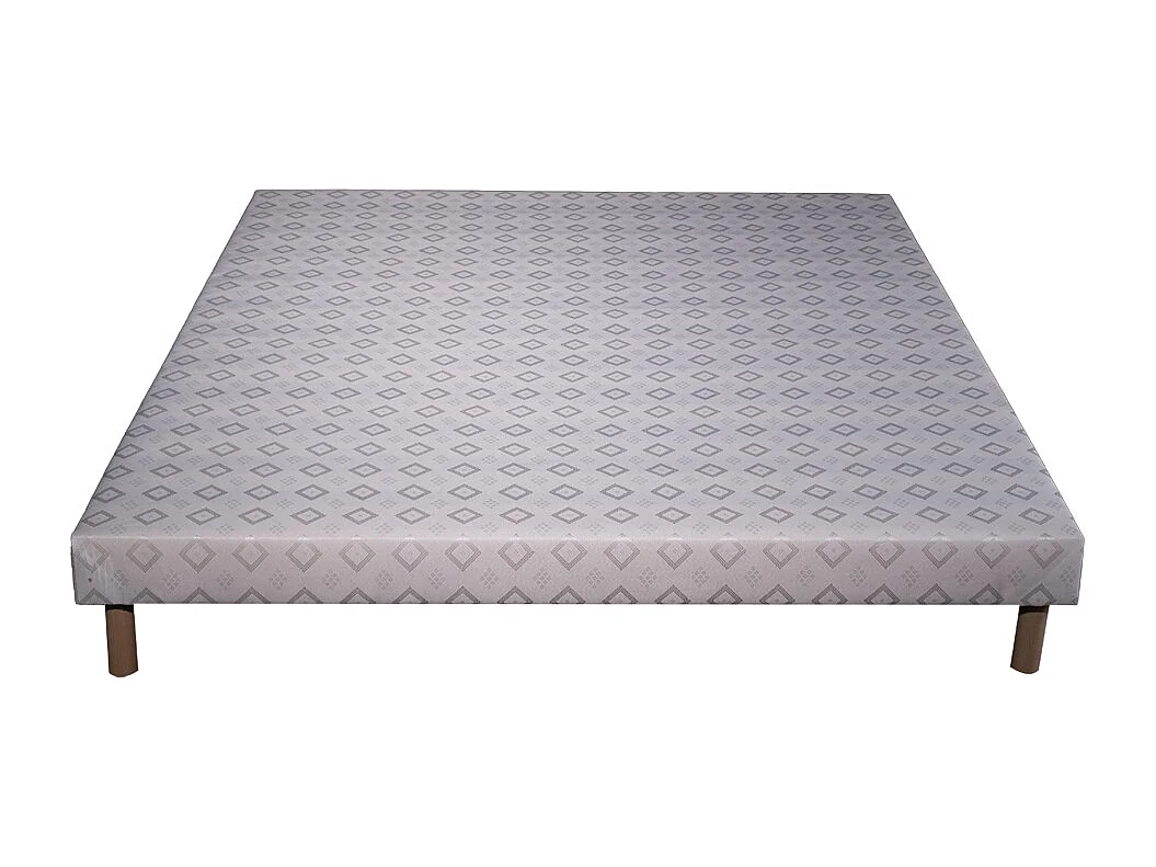 Ensemble Matelas mousse ECO - 160x200 et 2 Oreillers 50x70 - mousse et Sommier blanc