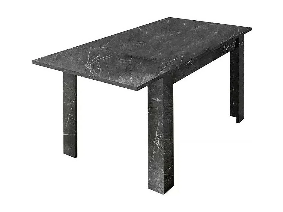 Mesa extensible, colección COLOMARMO, color negro efecto mármol, ideal para un comedor moderno y a la moda.