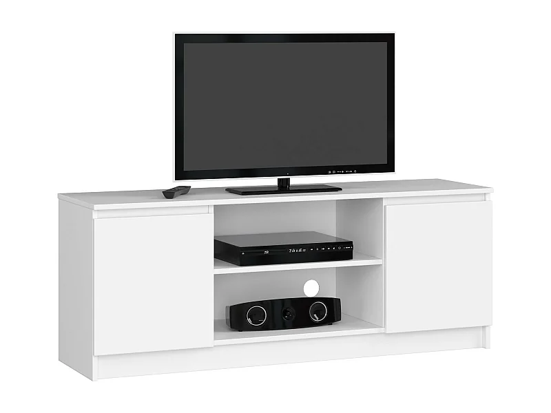 Mobile TV AKORD Bianco 140 cm 2 ante 140x40x55 cm