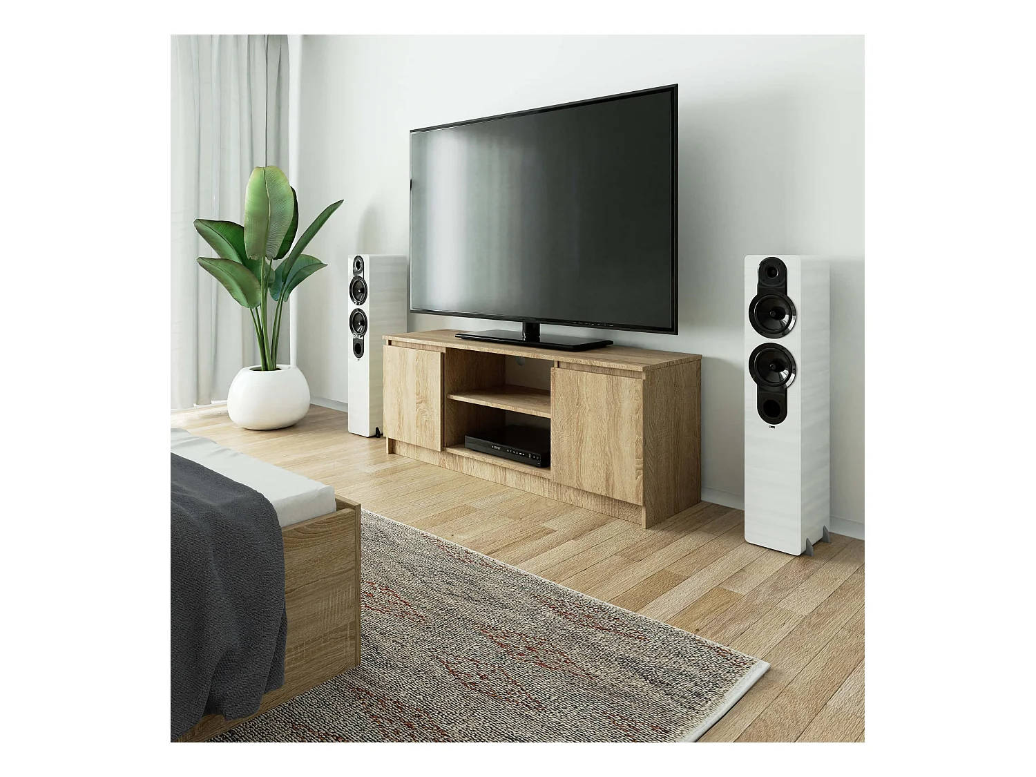 Mobile TV AKORD Sonoma Quercia 140 cm 2 ante 140x40x55 cm