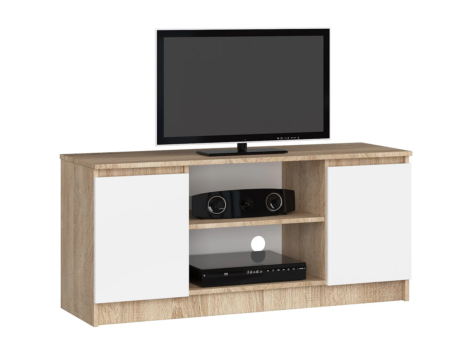 AKORD Furniture Factory OP0LRTVDABBIA001, Eiken, 2 schappen, Mat, 2 deur(en), 400 mm, 1200 mm