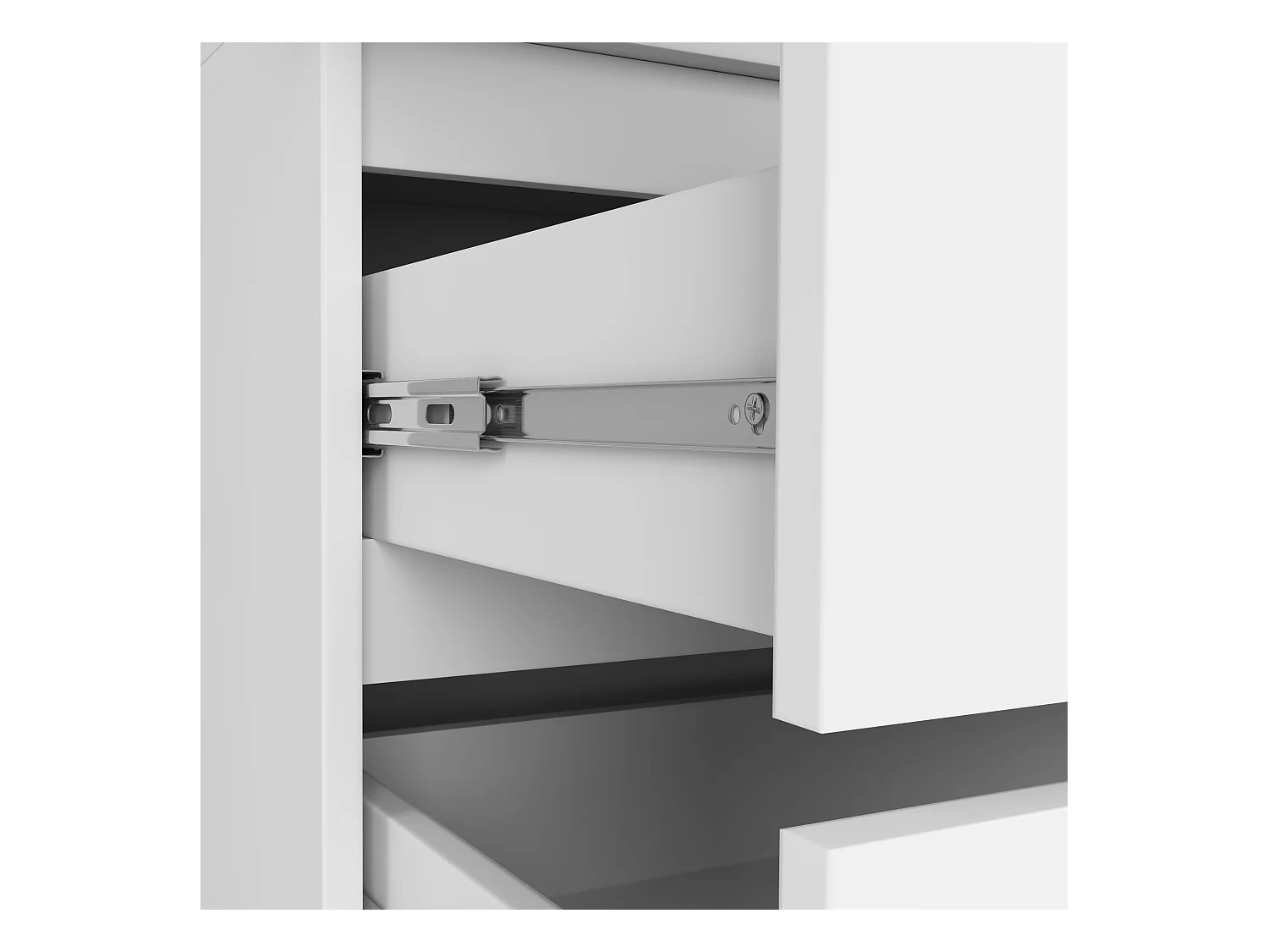 Szafa AKORD S90 z nadstawką Biała 90 cm 2 drzwi 2 szuflady kolor Biały mat 6 półek 90x51x234 cm