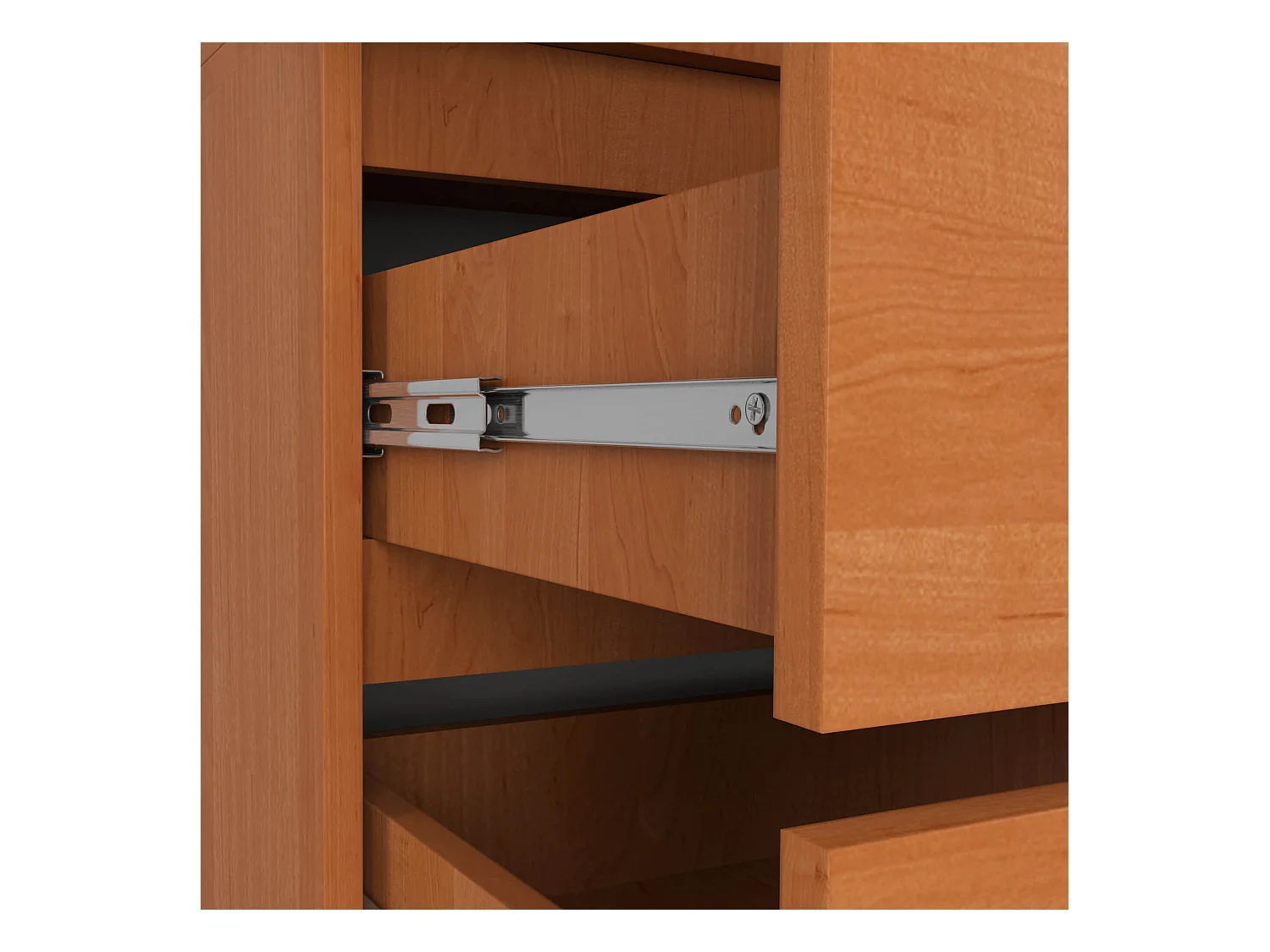 Szafa AKORD S90 z nadstawką Olcha 90 cm 2 drzwi 2 szuflady kolor Olcha mat 6 półek 90x51x234 cm