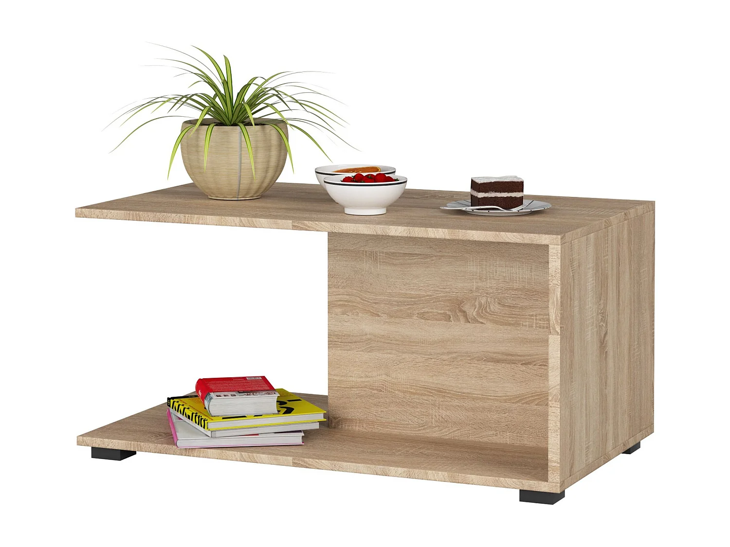 Stolik kawowy AKORD MARGO Dąb Sonoma 90 cm kolor Dąb Sonoma mat 90x50x45 cm