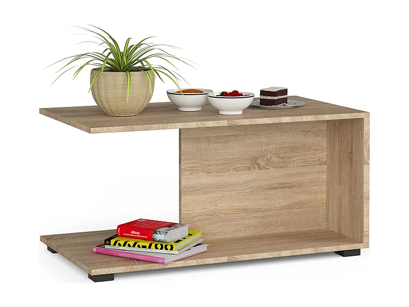 Table basse AKORD MARGO Chêne Sonoma 90 cm 90x50x45 cm