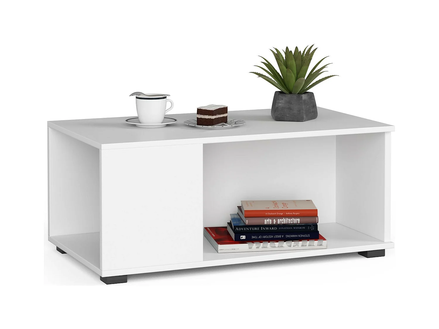 Table basse AKORD JULIET Blanche 90 cm 90x51x38 cm