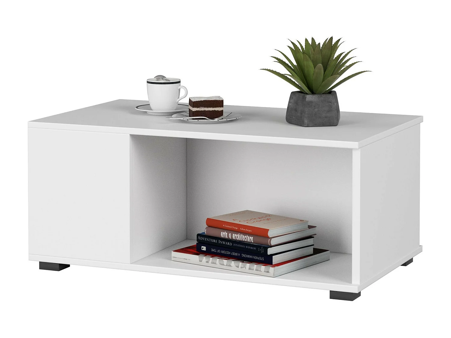 Stolik kawowy AKORD JULIET Biały 90 cm kolor Biały mat 90x51x38 cm