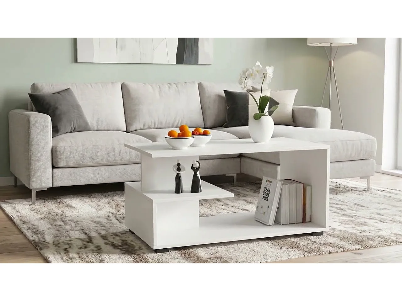 Stolik kawowy AKORD PIN Olcha 90 cm kolor Olcha mat 90x51x45 cm