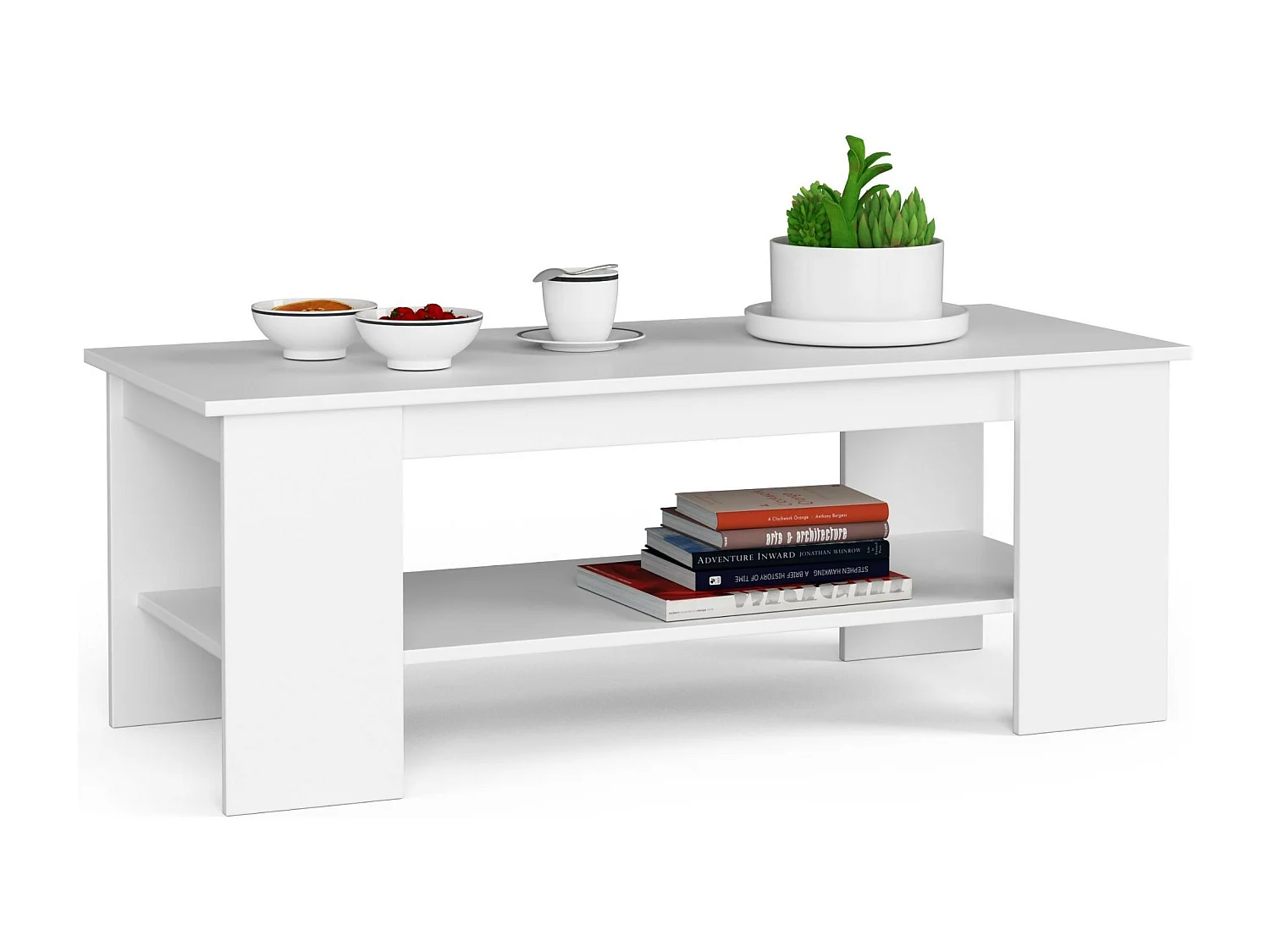 Table basse AKORD KAMI Blanche 120 cm 120x50x45 cm