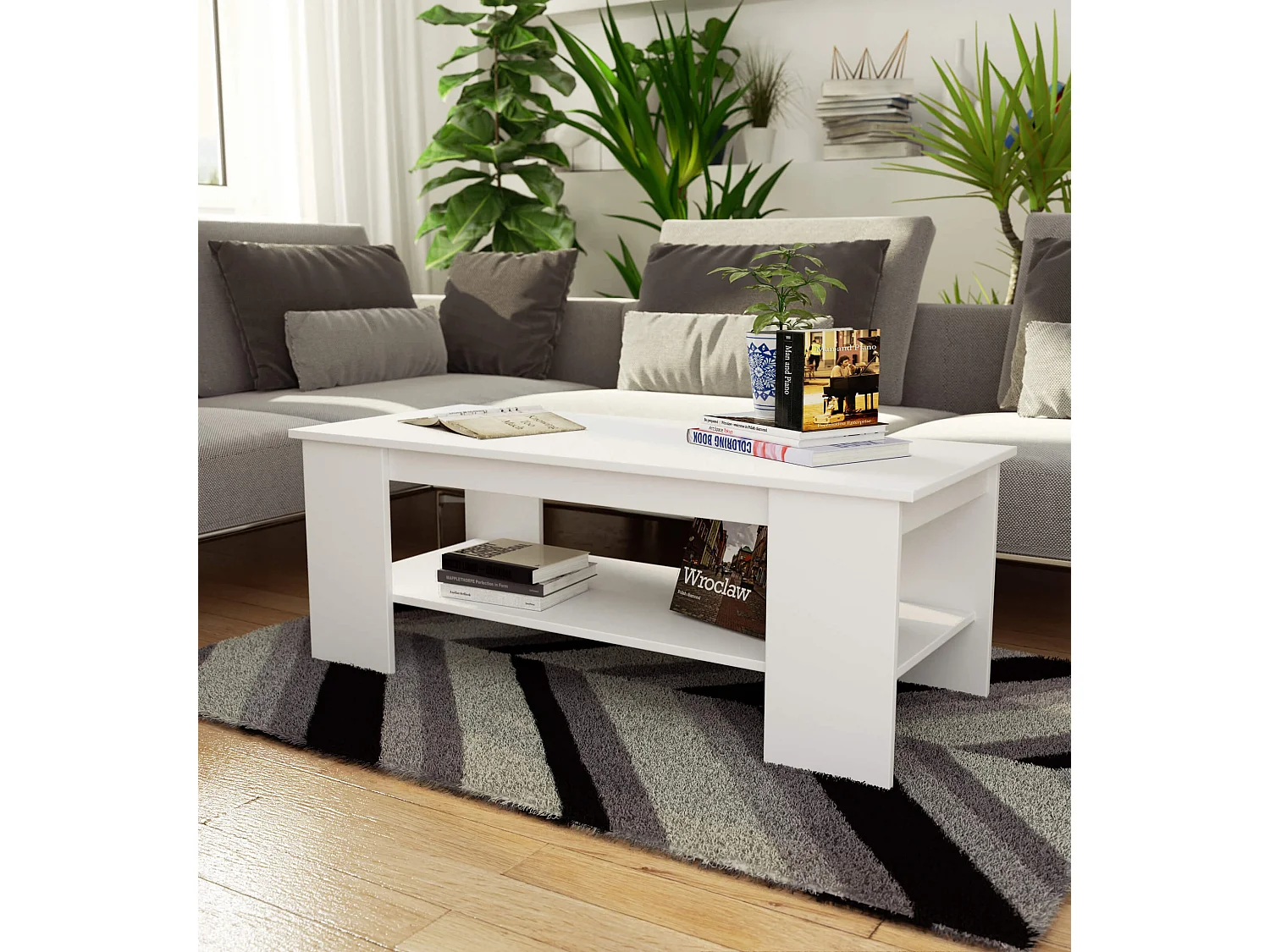 Salontafel Koffietafel KAMI / AKORD Furniture Factory / Wit / 120 x 45 x 50 cm