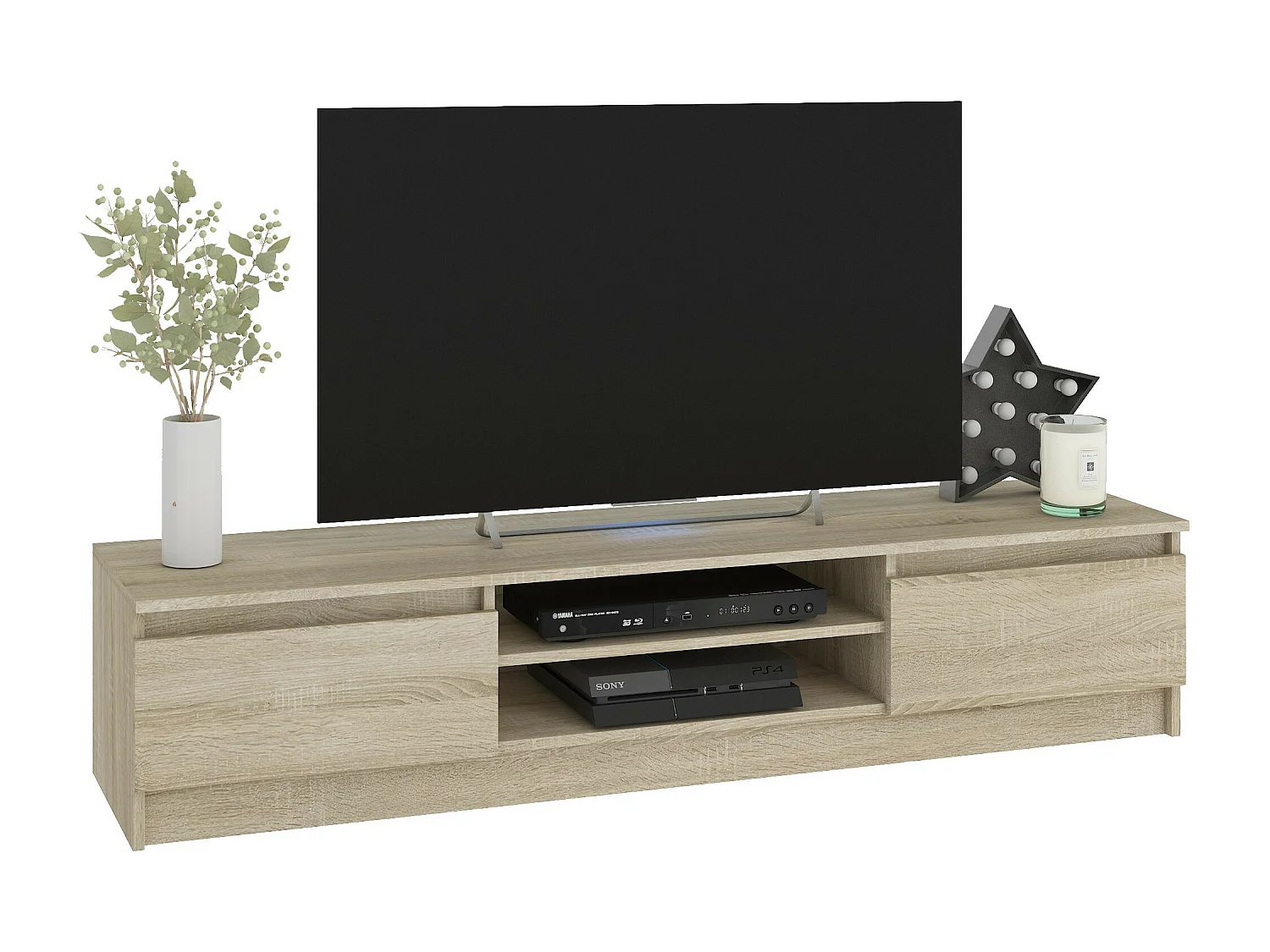Mobile TV AKORD Sonoma Quercia 240 cm 4 ante 240x40x140 cm