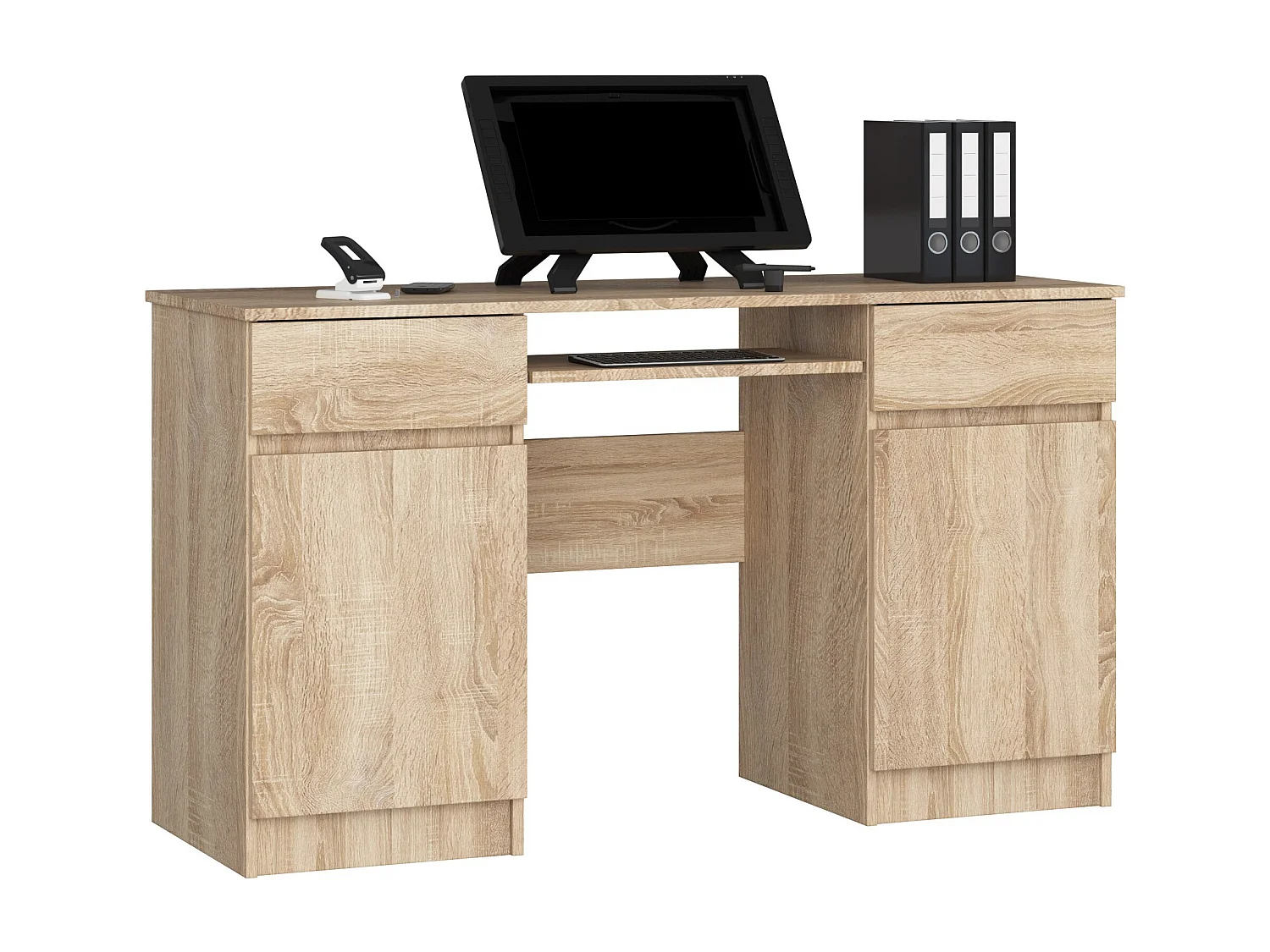 Bureau A5 / Computerbureau / Computer Tafel / Bureautafel / Sonoma Eik / 135 x 77 x 50 cm
