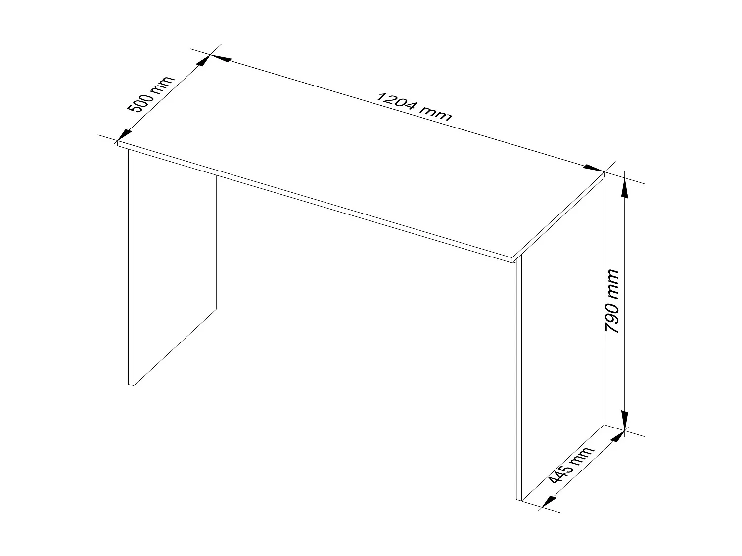 Bureau B-17 Vrijstaand 120 cm Sonoma Eik Modern Mattafwerking