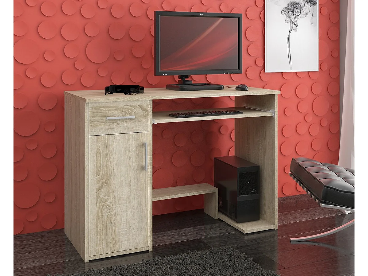 Bureau JAY met 1 Lade / Computerbureau / Computer Tafel / Bureautafel / Sonoma Eik / 90 x 74 x 50 cm