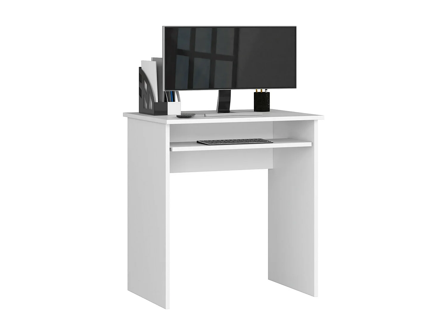 Bureau STAR / Computerbureau / Computer Tafel / Vrijstaand Bureautafel / Wit / 68 x 74 x 51 cm