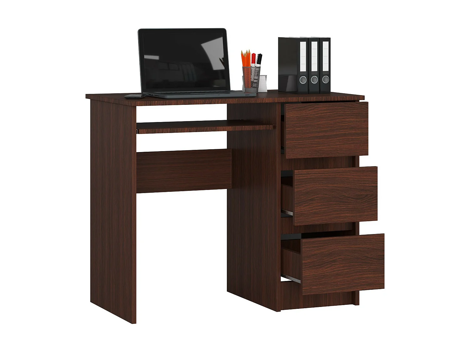 Bureau Rechts A-6 / Computerbureau / Computer Tafel / Bureautafel Rechts / Venge / 90 x 77 x 50 cm