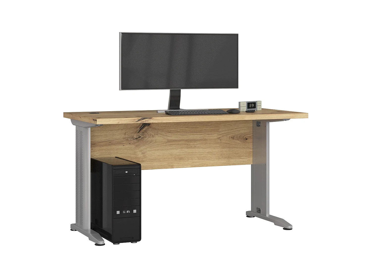 PC-Schreibtisch AKORD BM135 in der Farbe Eiche Artisan B135 x H76 x T60 cm