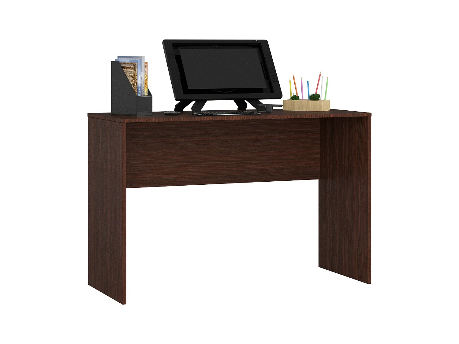Bureau d'ordinateur AKORD B17 Wengé 120 cm couleur Wengé 120x50x79 cm