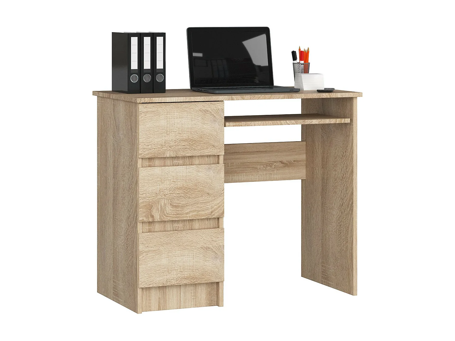 Bureau Links A-6 / Computerbureau / Computer Tafel / Bureautafel Rechts / Sonoma Eik / 90 x 77 x 50 cm
