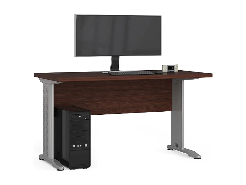 Bureau d'ordinateur AKORD BM135 Wengé 135 cm couleur Wengé 135x60x76 cm