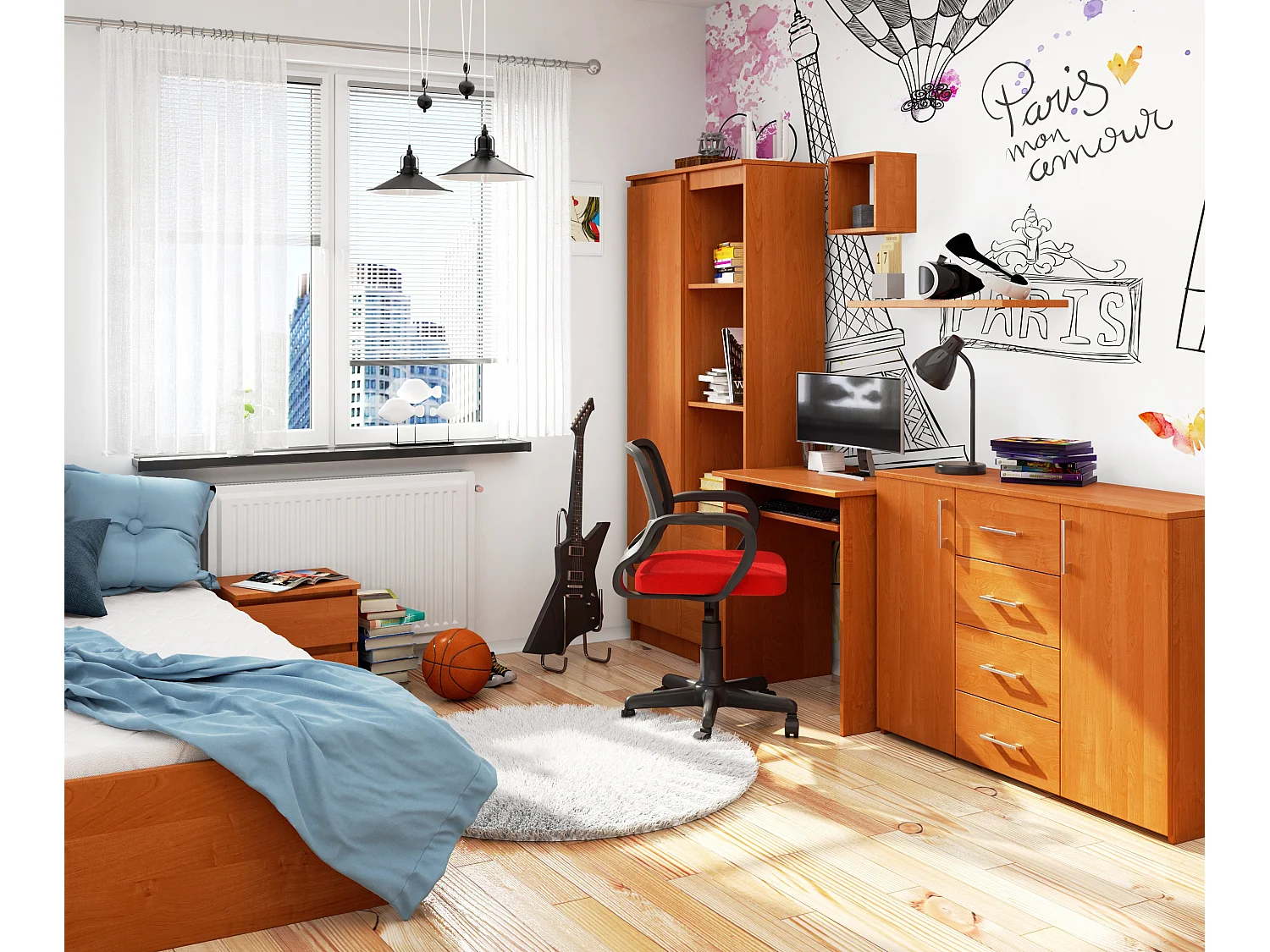 Scrivania AKORD STAR Ontano 68 cm 68x51x74 cm