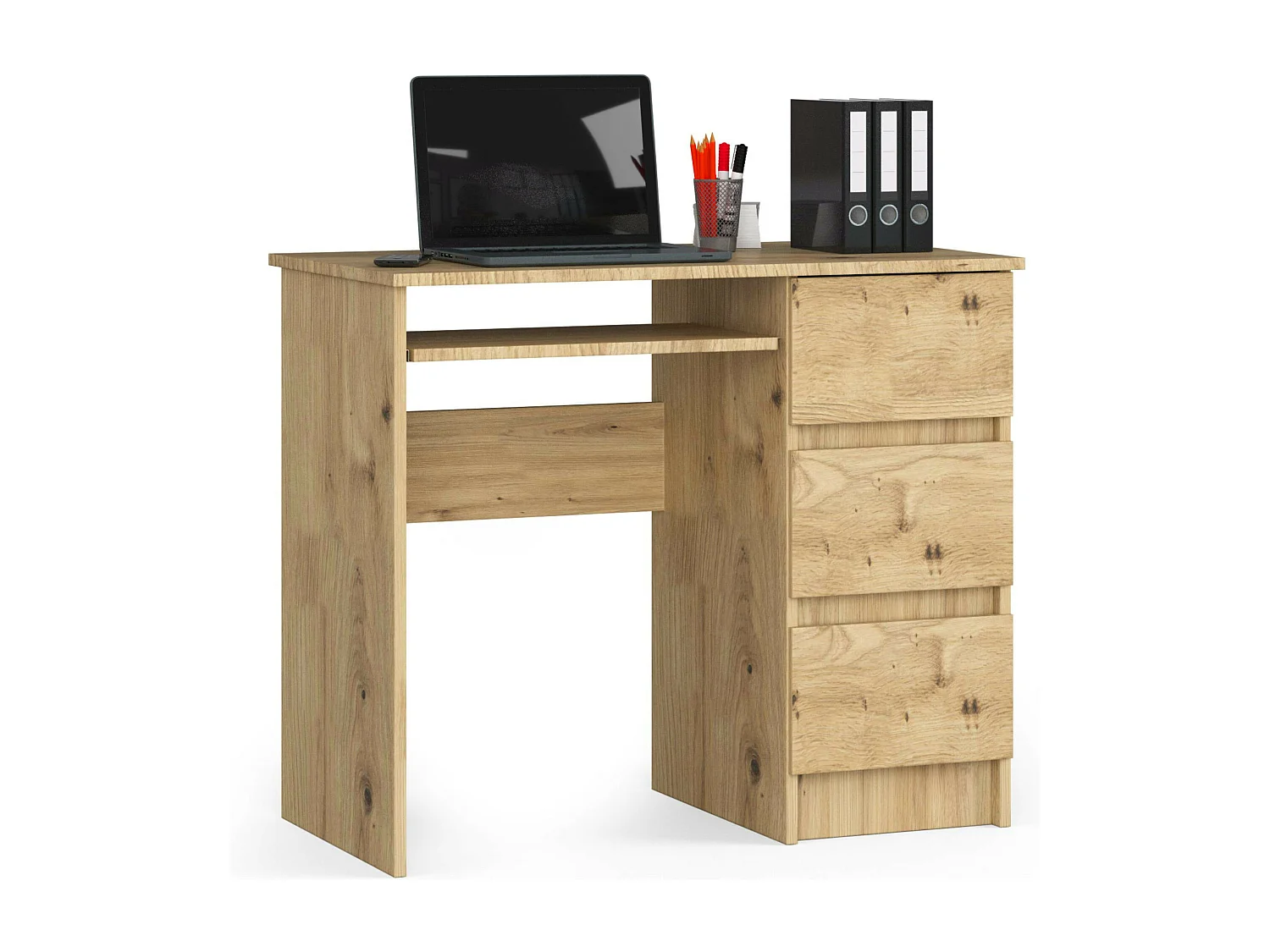 Bureau Rechts A-6 / Computerbureau / Computer Tafel / Bureautafel Rechts / Artisan Eik / 90 x 77 x 50 cm