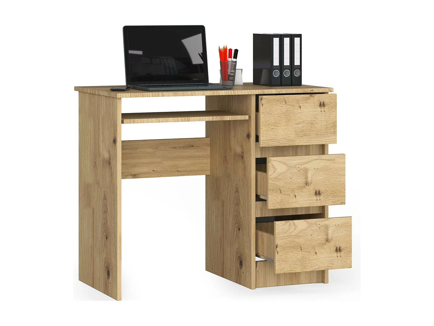 Bureau Rechts A-6 / Computerbureau / Computer Tafel / Bureautafel Rechts / Artisan Eik / 90 x 77 x 50 cm