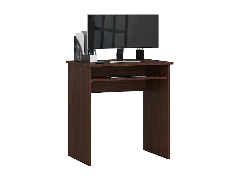 PC-Schreibtisch AKORD STAR in der Farbe Wenge und 1 Ablagen B68 x H74 x T51 cm