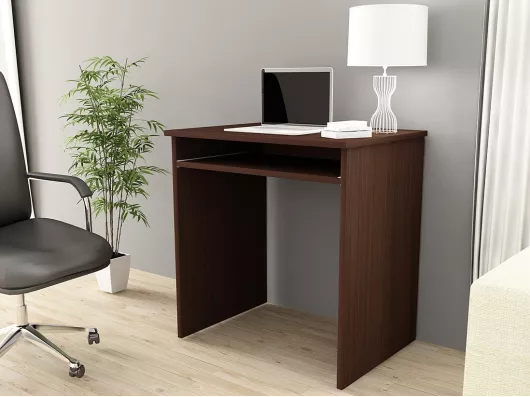 Kauf Unique PC-Schreibtisch AKORD STAR in der Farbe Wenge und 1 Ablagen B68 x H74 x T51 cm