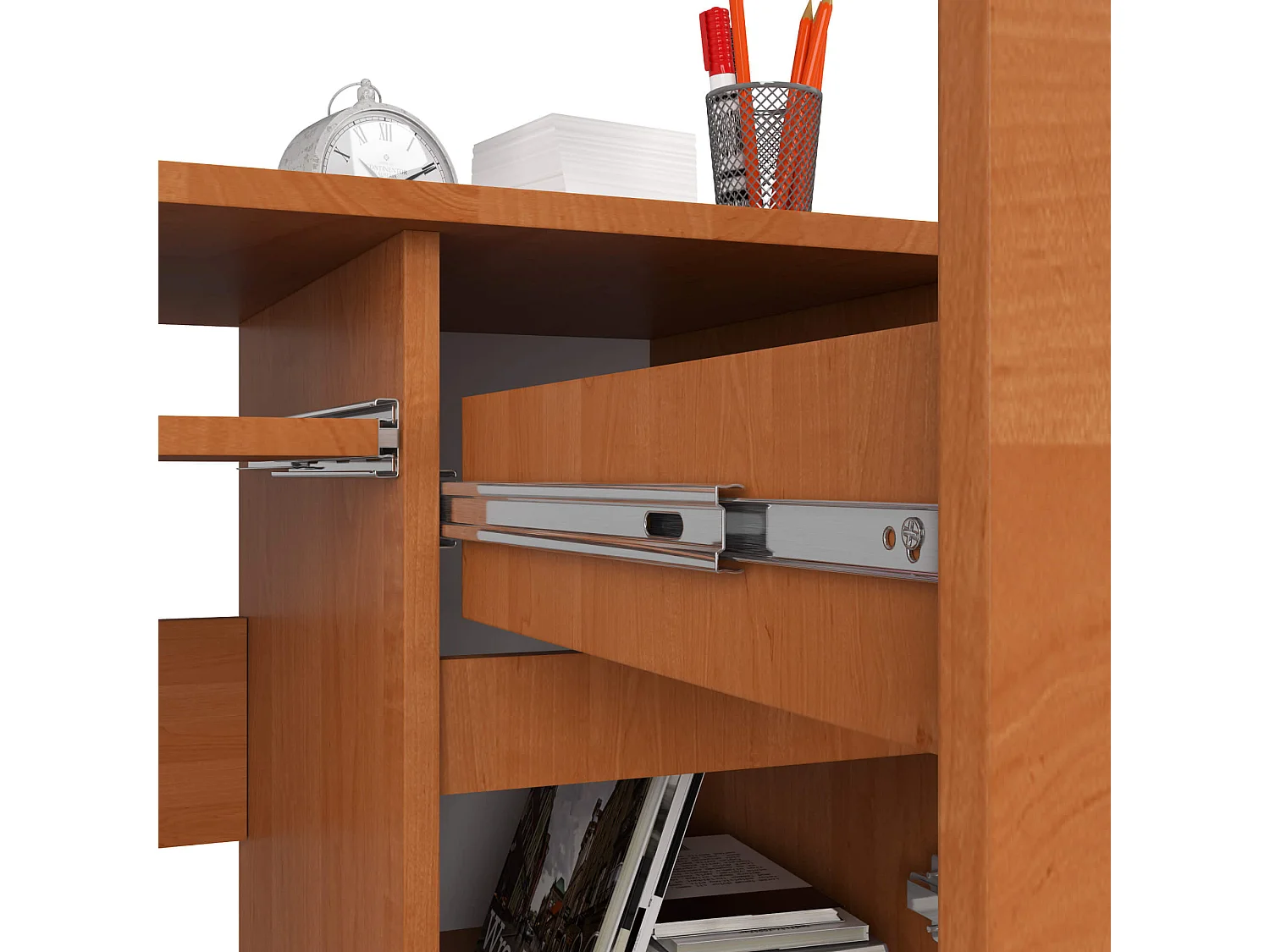 Bureau Rechts PIKSEL / Computerbureau / Computer Tafel / Bureautafel Rechts / Els / 90 x 77 x 50 cm