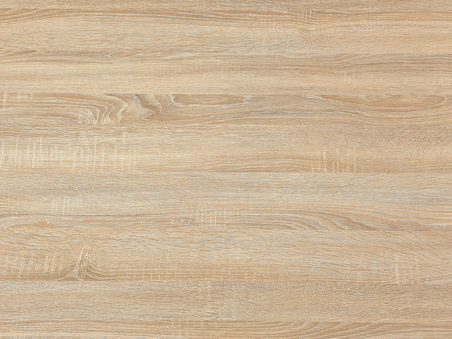 Table à manger 6 personnes en MDF et acier - Naturel clair et Noir - KOMONI