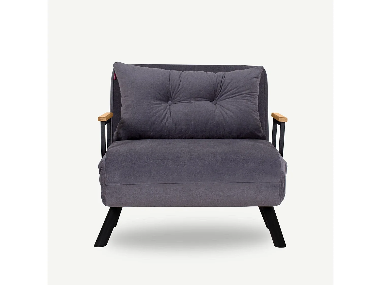 Sillón Altadena 109, Gris, 78x60x78cm, Tapiz, Patas: Metal