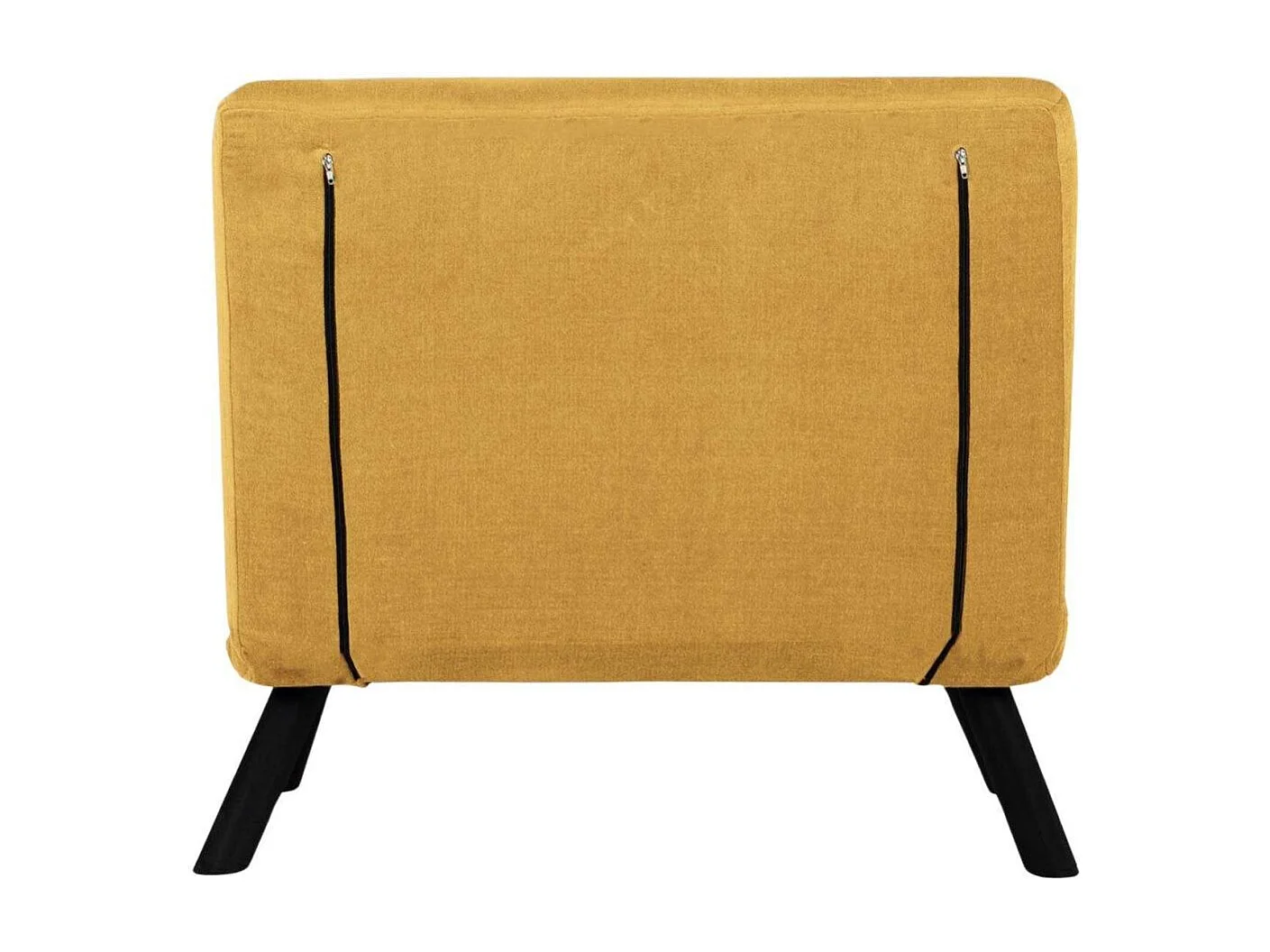 Poltrona-cama metálica – 67 cm – Mostarda – Poliester