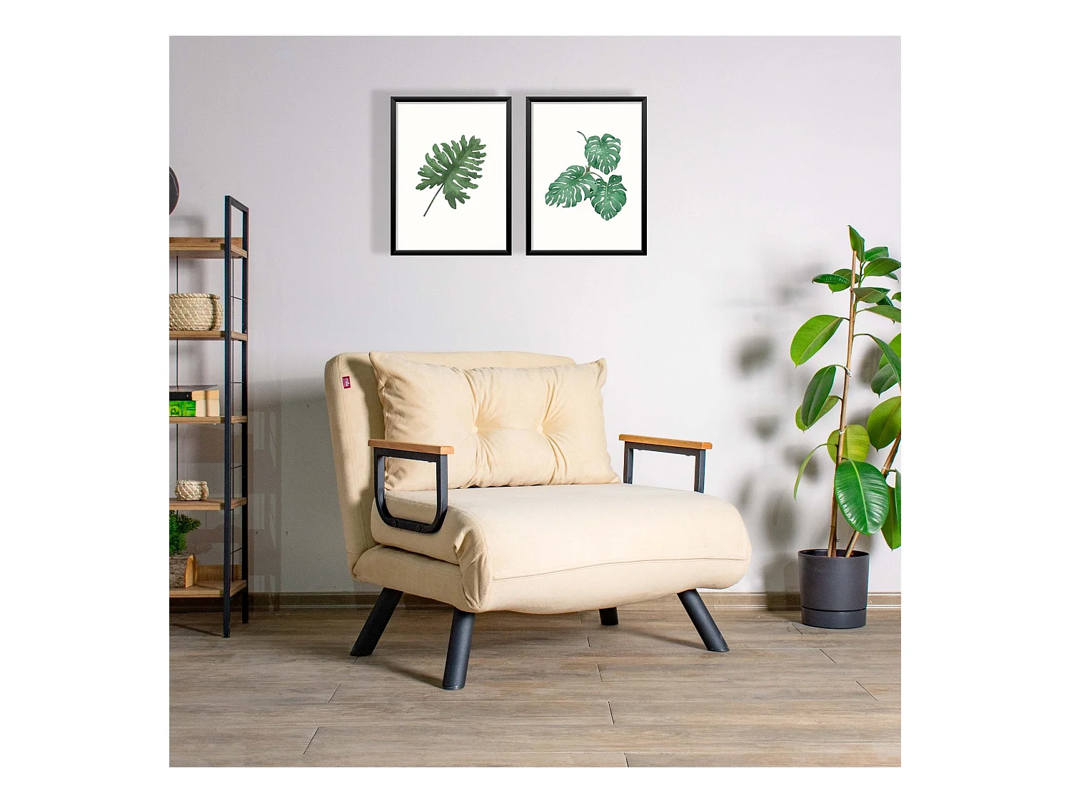Poltrona Altadena 109, Nocciola, 78x60x78cm, Arazzo, Gambe: Metallo