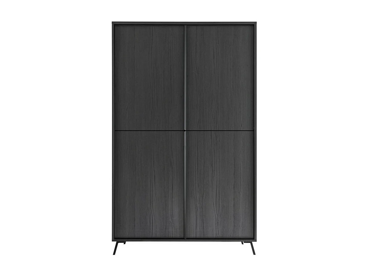 Buffet 4 deuren collectie SKY. Kleur zwart eiken.