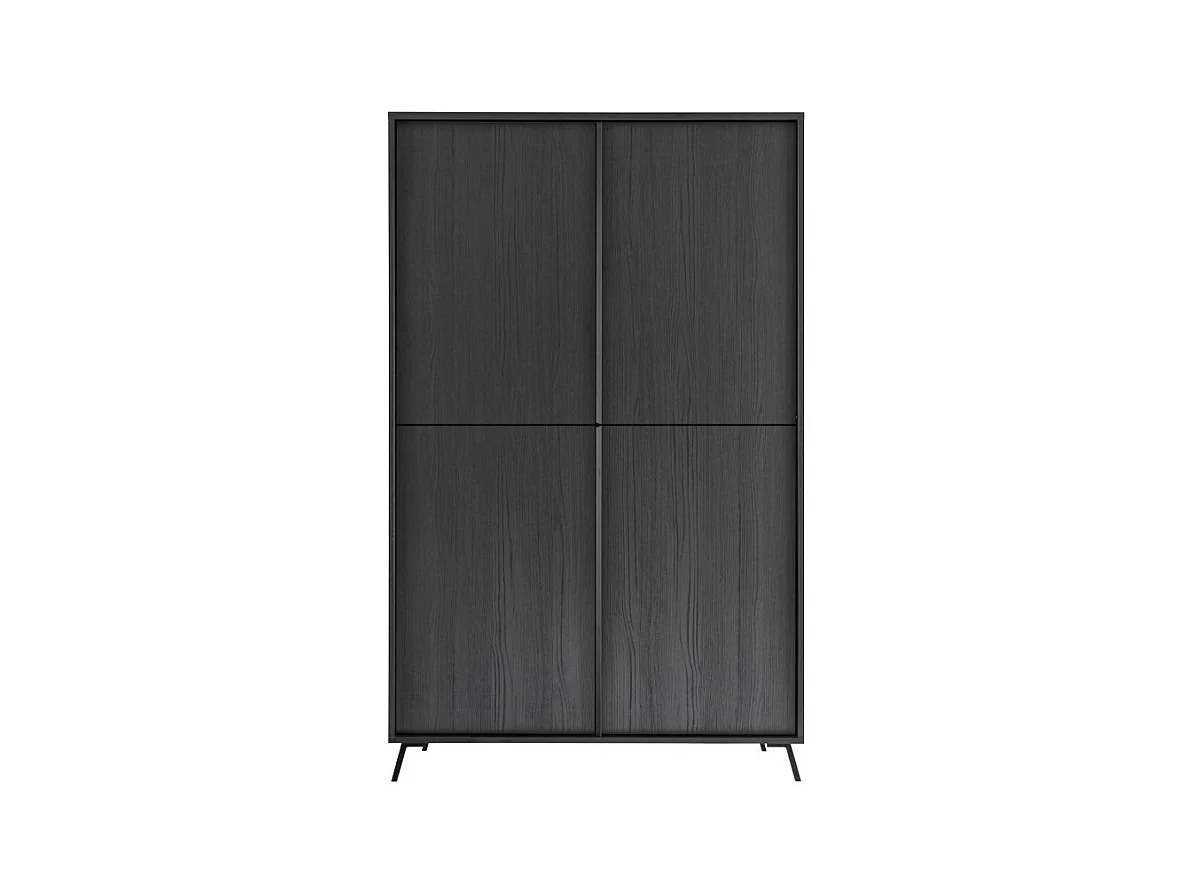 Buffet 4 deuren collectie SKY. Kleur zwart eiken.