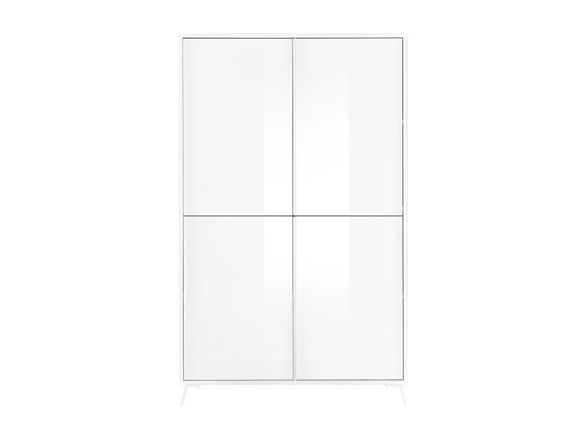 Buffet a 4 porte collezione SKY. Colore bianco lucido laccato.