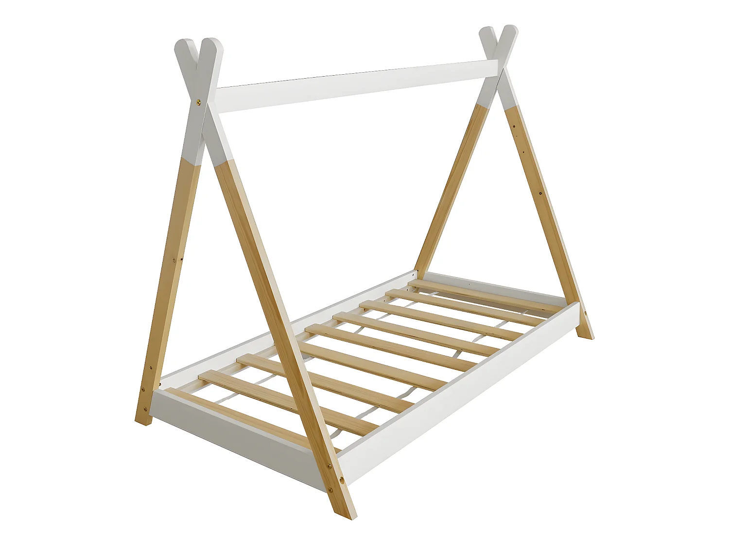 Lit Tipi "Melissa" 70 x 140 cm - Blanc