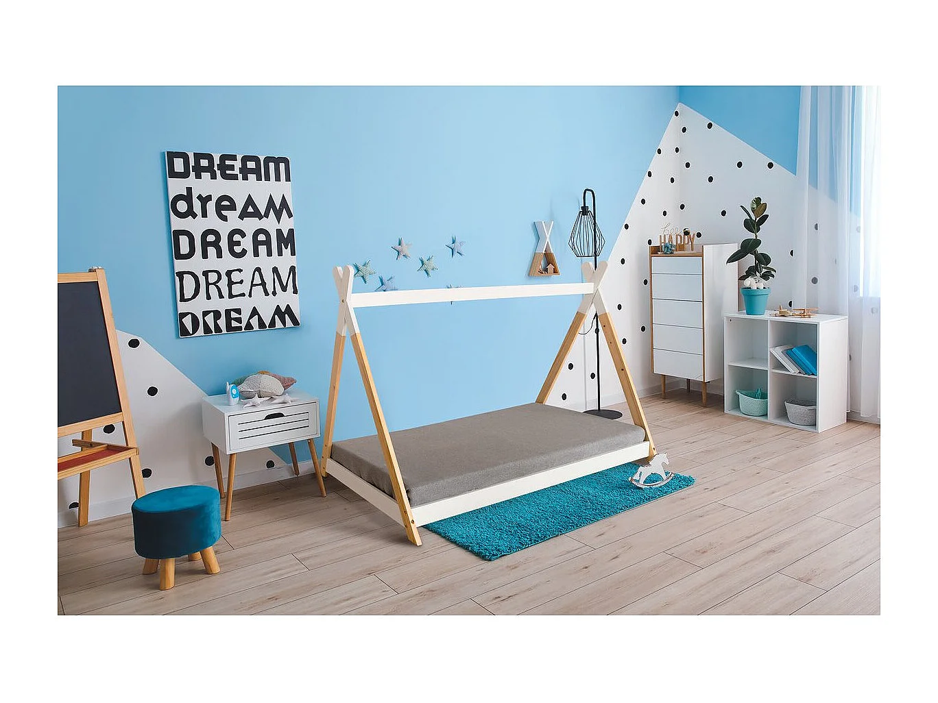 Letto Tipi  "Melissa" 70 x 140 cm - Bianco