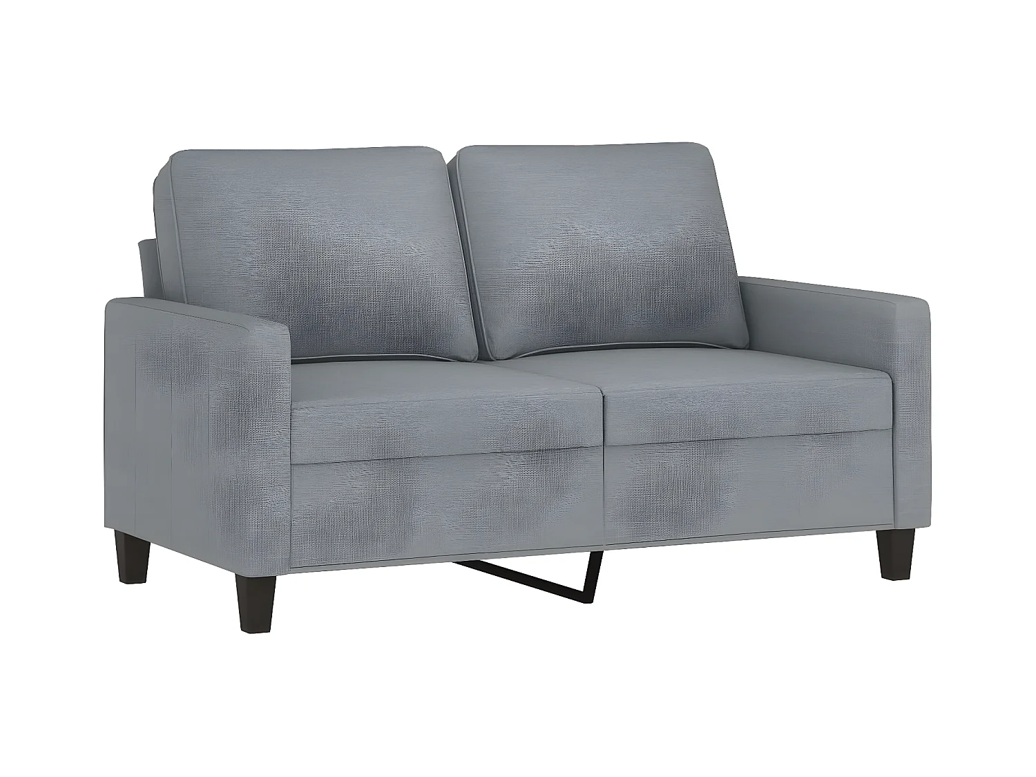 2-zitsbank Lichtgrijs 120 cm Stof