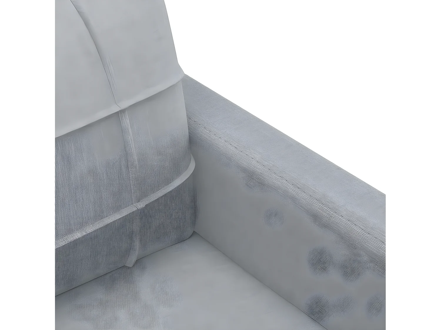 2-zitsbank Lichtgrijs 140 cm Stof