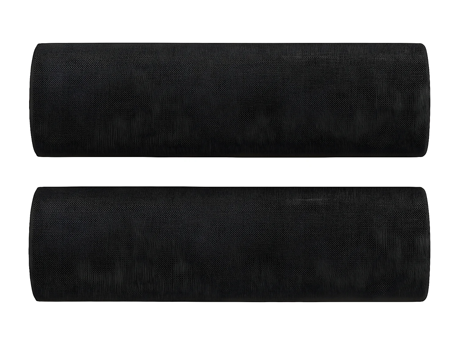 Canapé 3 places avec oreillers décoratifs noir 180 cm tissu