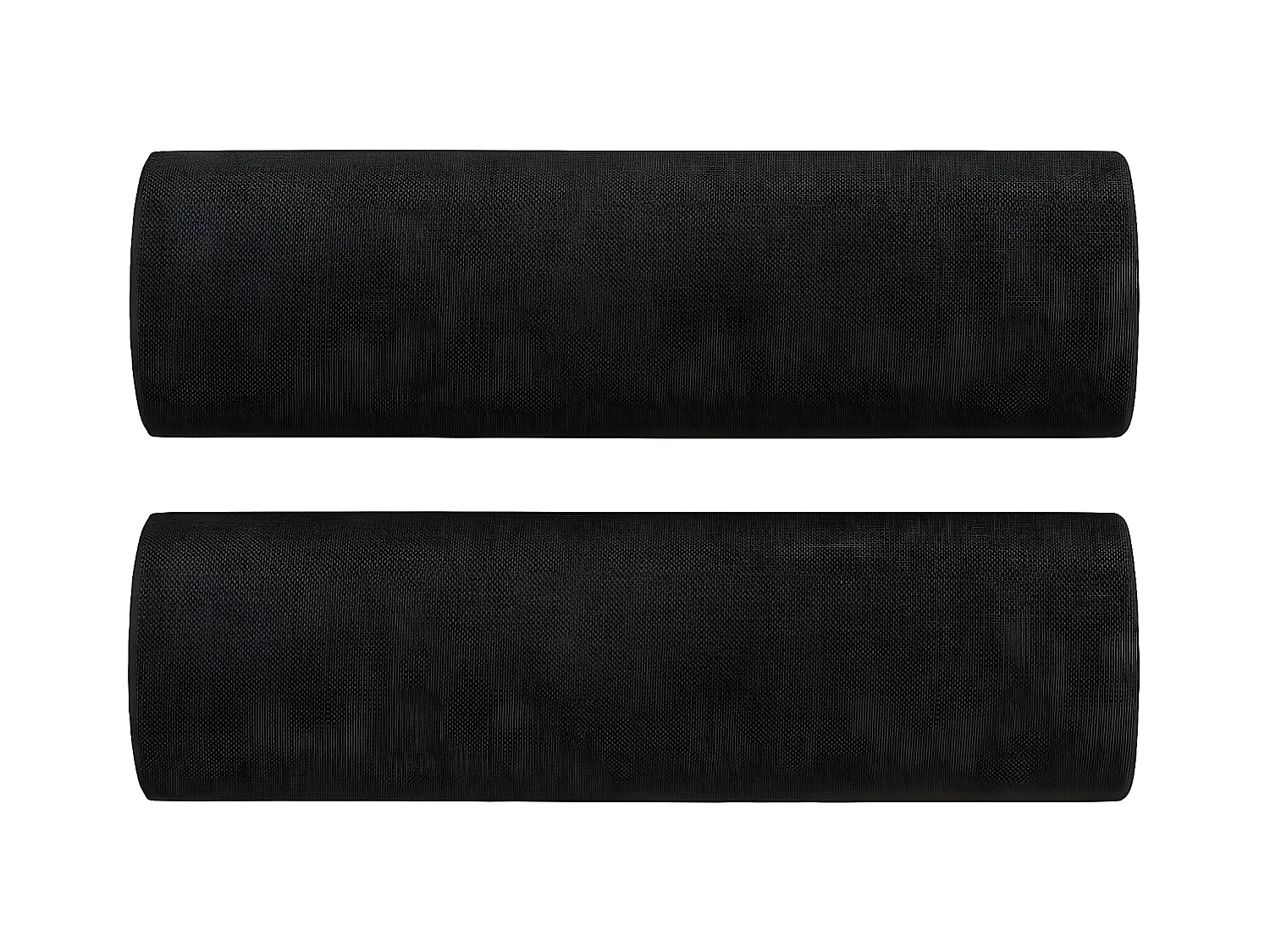 Canapé 3 places avec oreillers décoratifs noir 180 cm tissu