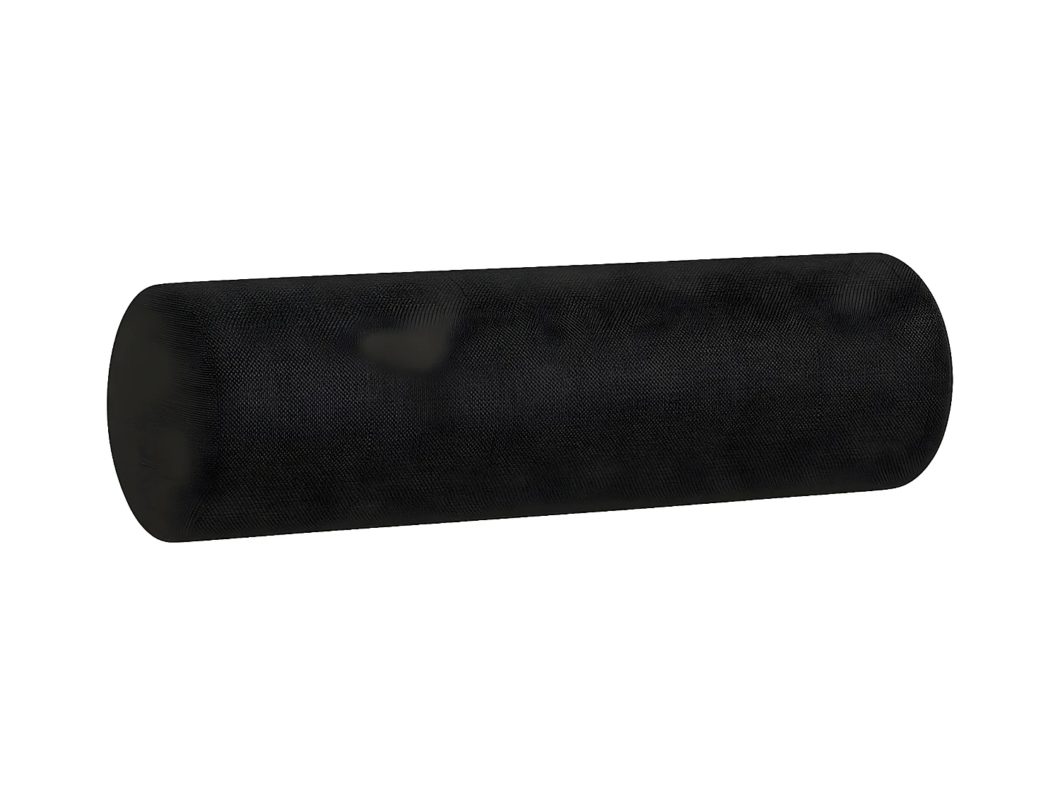 Canapé 3 places avec oreillers décoratifs noir 180 cm tissu