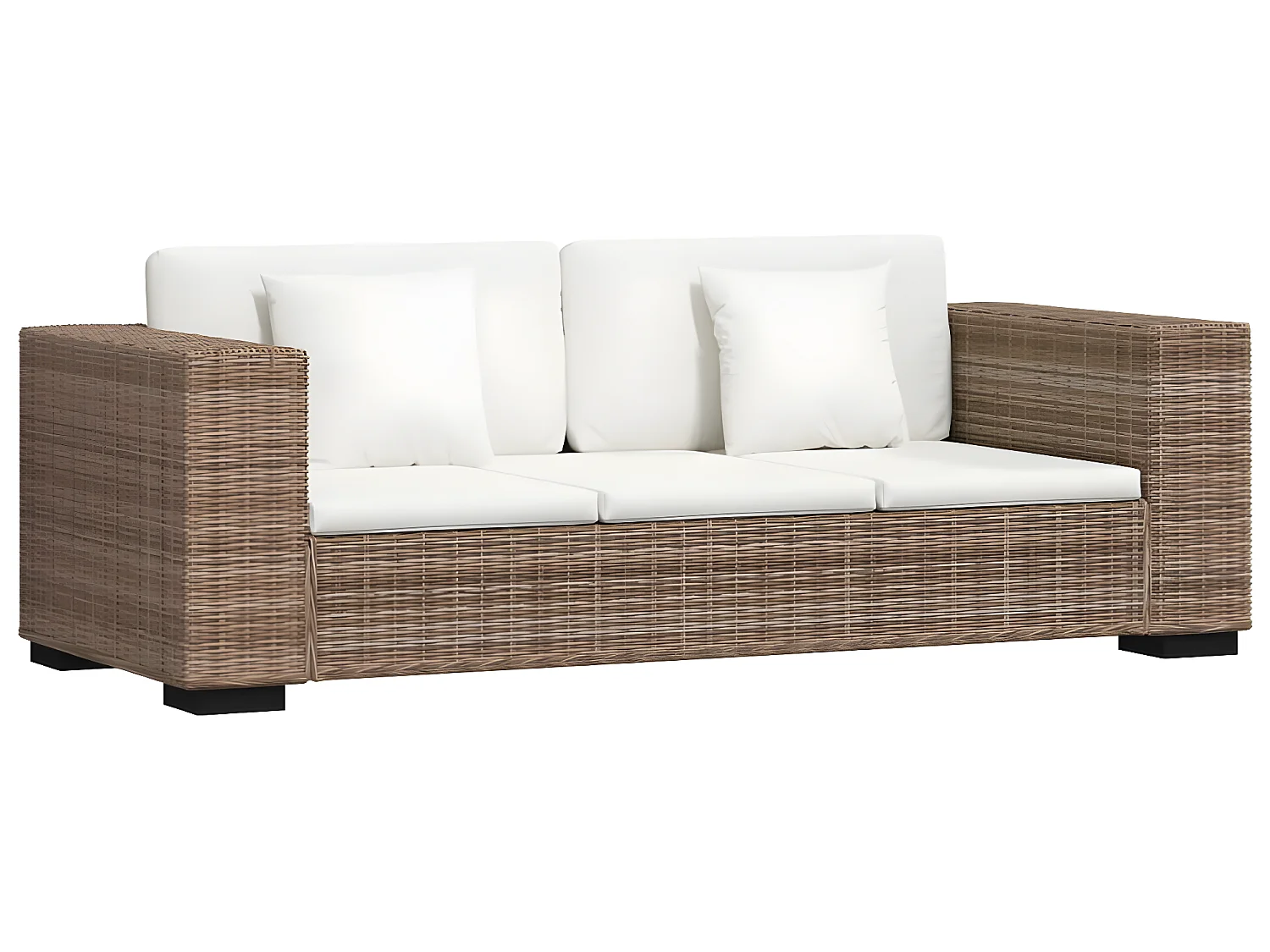 Set di divani a 3 posti da 8 pezzi in vero rattan