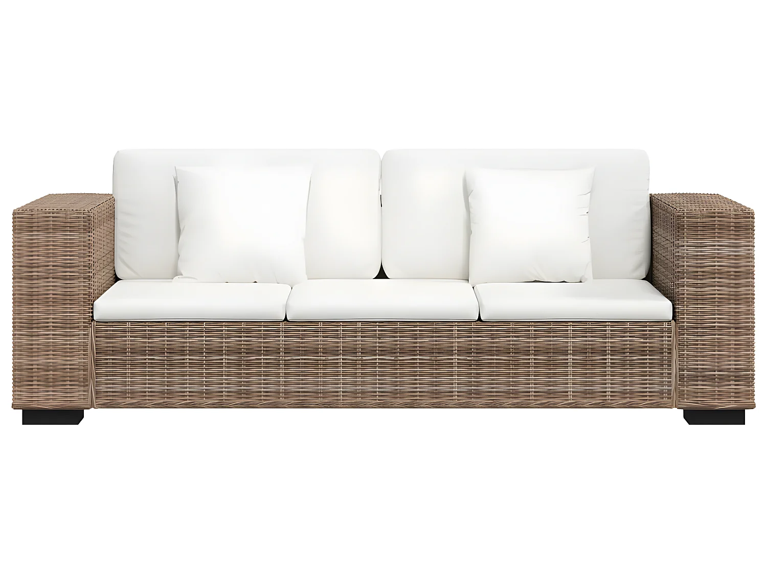 Set di divani a 3 posti da 8 pezzi in vero rattan