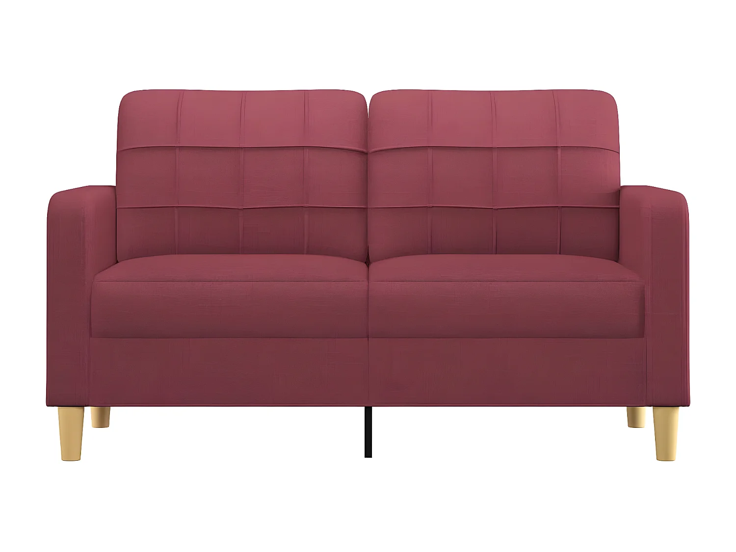 2-zitsbank Bordeaux rood 140 cm Stof